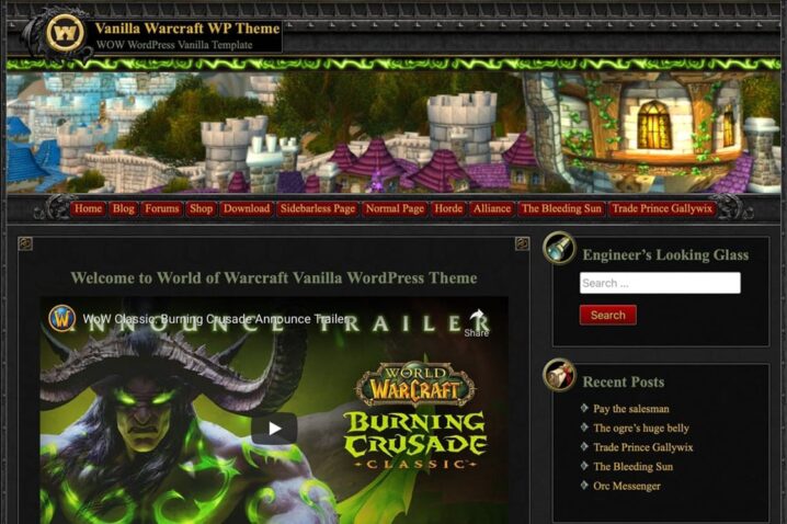 “Vanilla” – World of Warcraft
