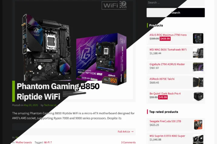 “Technocrat” WordPress Theme